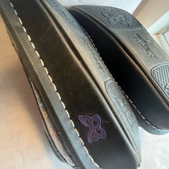 Alegria Black Mules Comfortable Slip-On Clogs unique design, fiesta - Picture 9 of 10